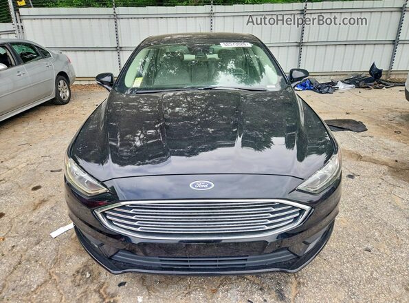 3FA6P0HD4JR212548 2018 FORD FUSION Black Widok z przodu