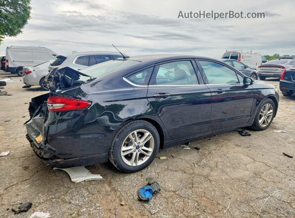 3FA6P0HD4JR212548 2018 FORD FUSION Black Tył prawy
