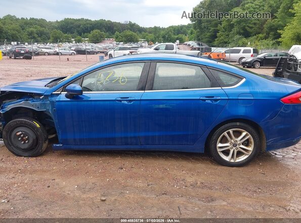 3FA6P0HD4JR251852 2018 FORD FUSION Blue 