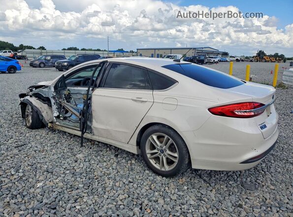 3FA6P0HD4JR265475 2018 FORD FUSION Белый Задняя левая четверть