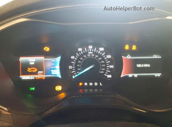 3FA6P0HD4LR247044 2020 FORD FUSION Charcoal Instrument cluster view