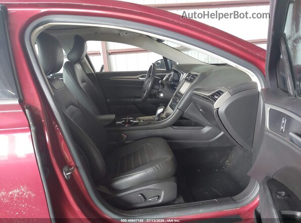 3FA6P0HD5GR279488 2016 FORD FUSION Red Vista interior delantera