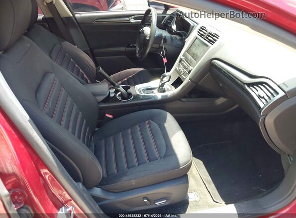 3FA6P0HD5GR348616 2016 FORD FUSION Red Vista interior delantera