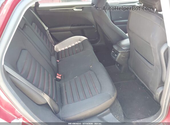 3FA6P0HD5GR348616 2016 FORD FUSION Red Vista de la etiqueta del VIN