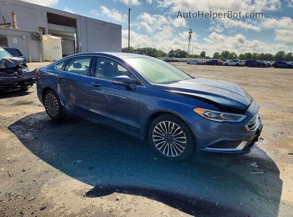 3FA6P0HD5JR126407 2018 FORD FUSION Blue Առջևի աջ