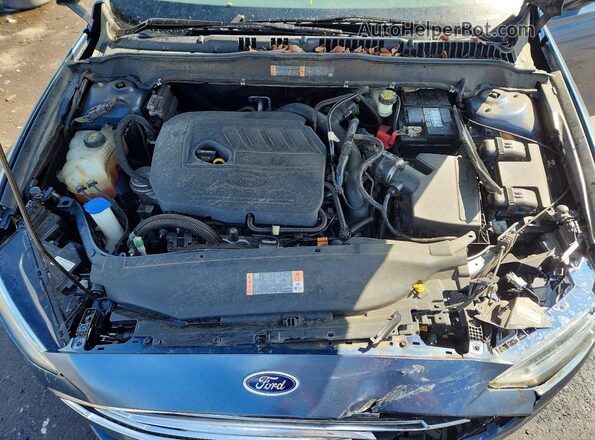 3FA6P0HD5JR126407 2018 FORD FUSION Blue Սալոնի հետևի տեսք