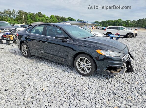 3FA6P0HD5JR128755 2018 FORD FUSION Black წინა მარჯვენა