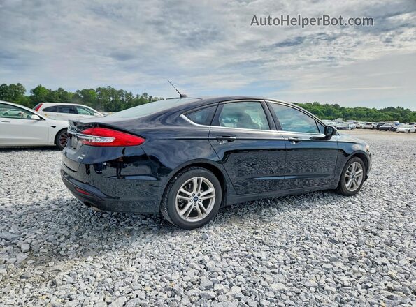 3FA6P0HD5JR128755 2018 FORD FUSION Black უკანა მარჯვენა