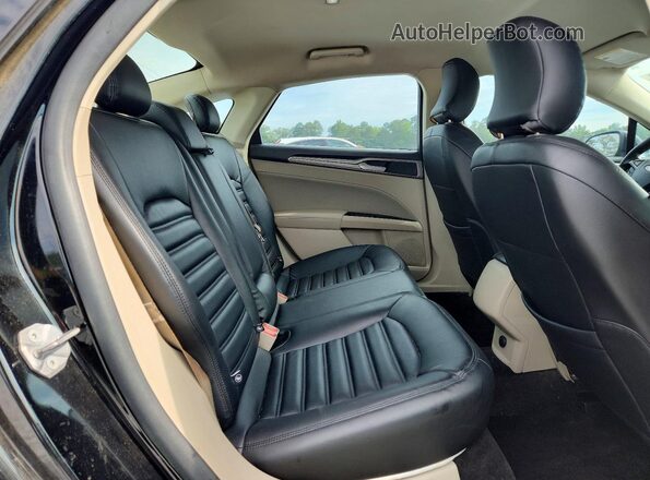 3FA6P0HD5JR128755 2018 FORD FUSION Black უკანა სავარძლების ხედი
