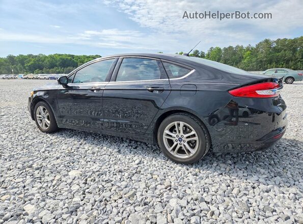 3FA6P0HD5JR128755 2018 FORD FUSION Black უკანა მარცხენა