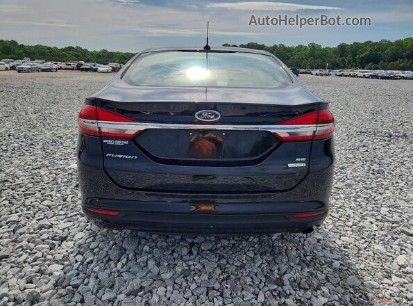 3FA6P0HD5JR128755 2018 FORD FUSION Black უკანა ხედი
