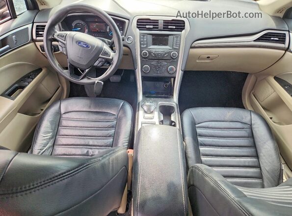 3FA6P0HD5JR128755 2018 FORD FUSION Black წინა პანელის ხედი