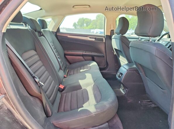 3FA6P0HD5JR240603 2018 FORD FUSION Gray Rear seats view