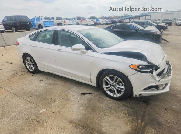 3FA6P0HD5JR256428 2018 FORD FUSION White Передня права чверть