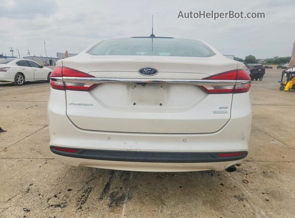 3FA6P0HD5JR256428 2018 FORD FUSION White Вид ззаду