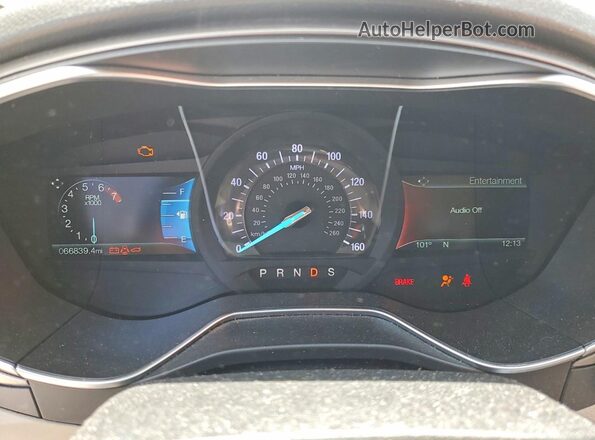 3FA6P0HD5JR256428 2018 FORD FUSION White Вид щитка приладів