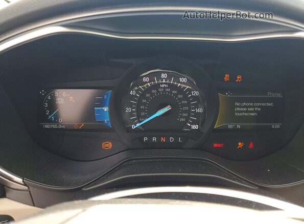 3FA6P0HD5LR103888 2020 FORD FUSION Черный Вид щитка приборов