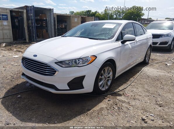3FA6P0HD5LR172709 2020 FORD FUSION White Vista tres cuartos delantera izquierda