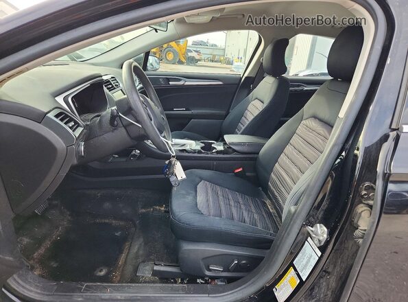3FA6P0HD6GR122682 2016 FORD FUSION Black Front interior view