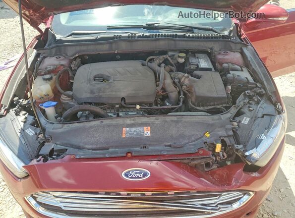 3FA6P0HD6GR164883 2016 FORD FUSION Burgundy Rear interior view