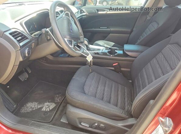3FA6P0HD6GR164883 2016 FORD FUSION Burgundy Front interior view