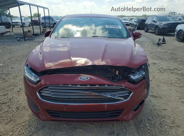 3FA6P0HD6GR164883 2016 FORD FUSION Burgundy Front view