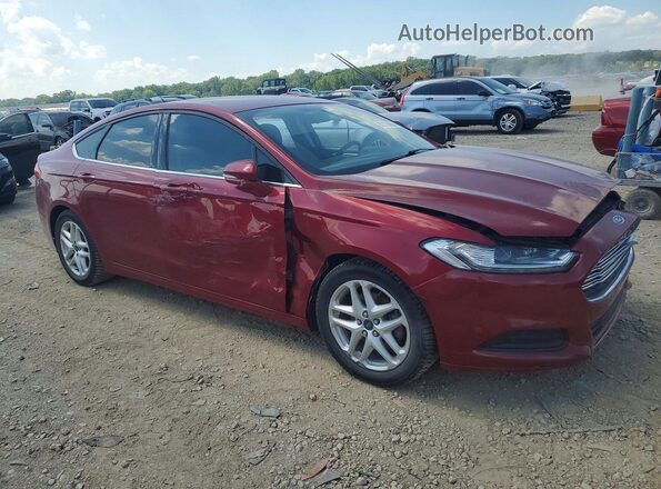 3FA6P0HD6GR164883 2016 FORD FUSION Burgundy Front right