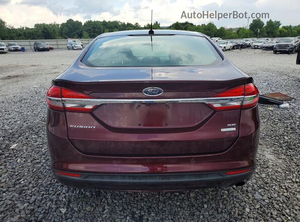 3FA6P0HD6HR167168 2017 FORD FUSION Burgundy Widok z tyłu