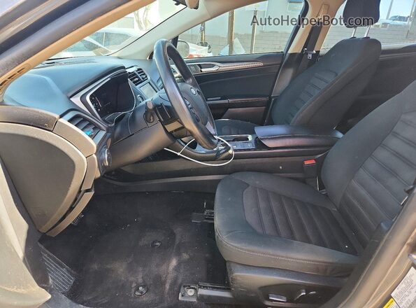 3FA6P0HD6HR313309 2017 FORD FUSION Charcoal Вид салону спереду