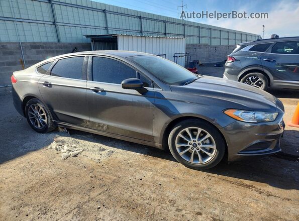 3FA6P0HD6HR313309 2017 FORD FUSION Charcoal Передня права чверть