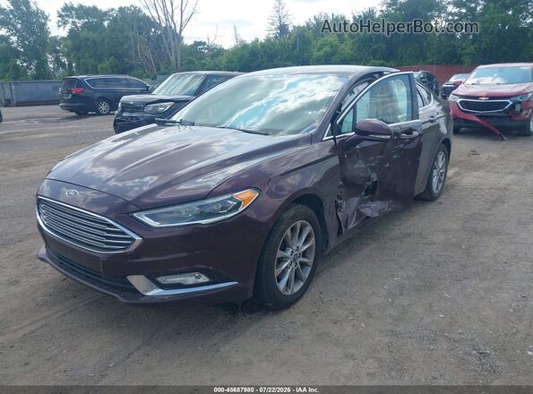 3FA6P0HD6HR334788 2017 FORD FUSION Purple წინა მარცხენა ხედი სამი მეოთხედიდან