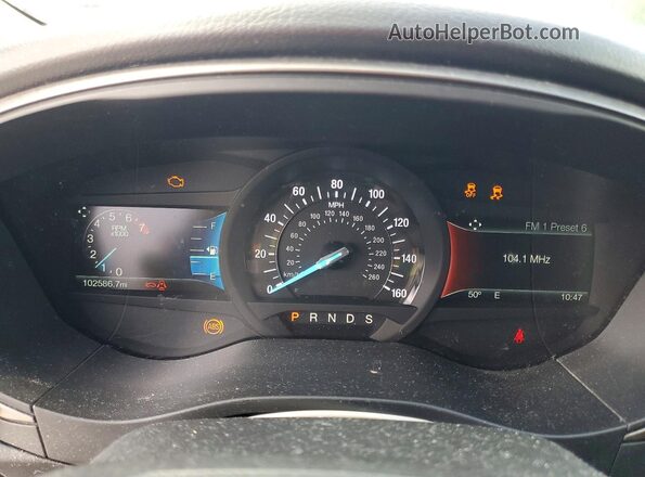 3FA6P0HD6JR149808 2018 FORD FUSION Silver Instrument cluster view