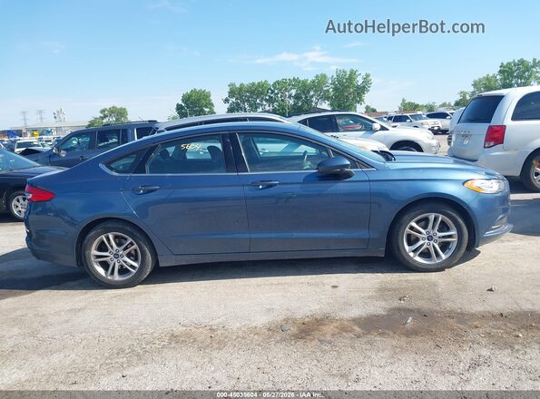 3FA6P0HD6JR183456 2018 FORD FUSION Blue უკანა სალონის ხედი