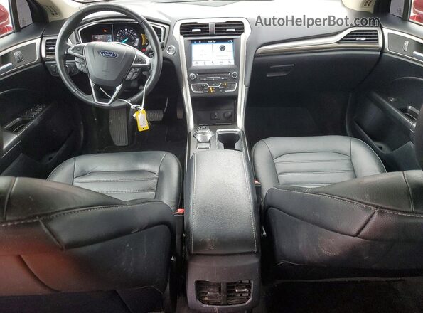 3FA6P0HD6JR256180 2018 FORD FUSION Red Widok deski rozdzielczej