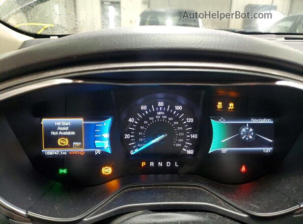 3FA6P0HD6LR228205 2020 FORD FUSION Серый Вид щитка приборов