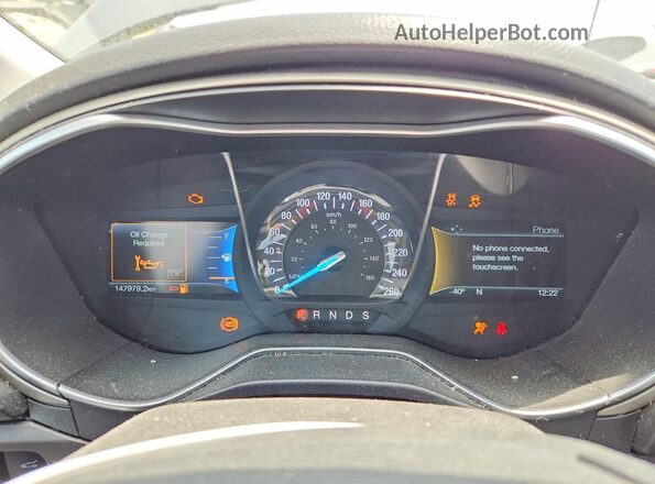 3FA6P0HD7GR153603 2016 FORD FUSION Gray ხელსაწყოთა პანელის ხედი