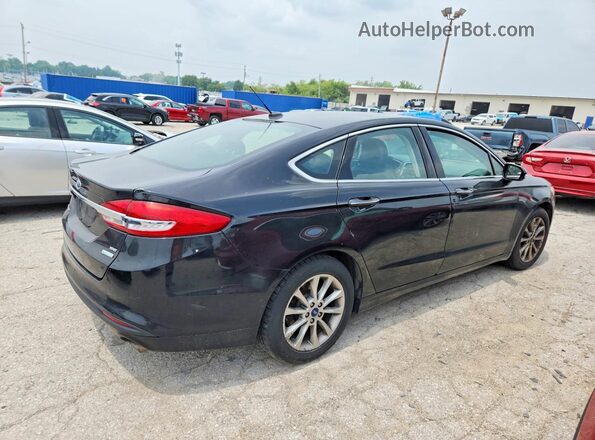 3FA6P0HD7HR111384 2017 FORD FUSION Black Tył prawy