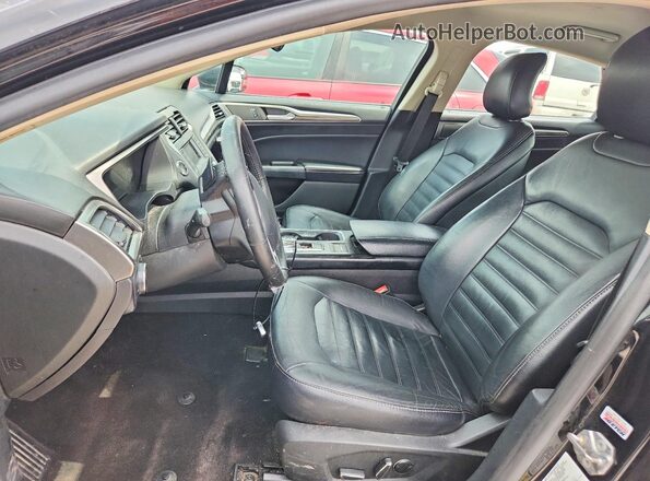 3FA6P0HD7HR111384 2017 FORD FUSION Black Widok wnętrza z przodu