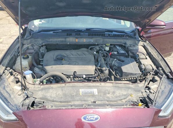 3FA6P0HD7HR186165 2017 FORD FUSION Maroon Սալոնի հետևի տեսք