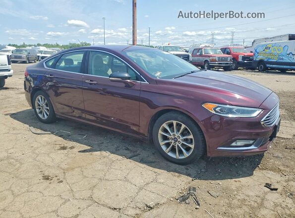 3FA6P0HD7HR186165 2017 FORD FUSION Maroon Առջևի աջ