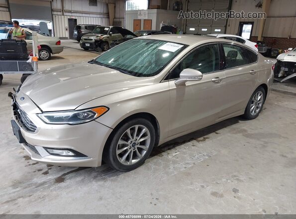 3FA6P0HD7HR226468 2017 FORD FUSION Gold წინა მარცხენა ხედი სამი მეოთხედიდან