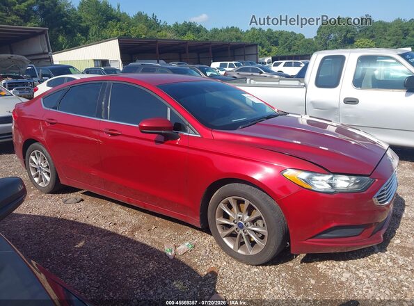 3FA6P0HD7HR269577 2017 FORD FUSION Burgundy Vista interior trasera