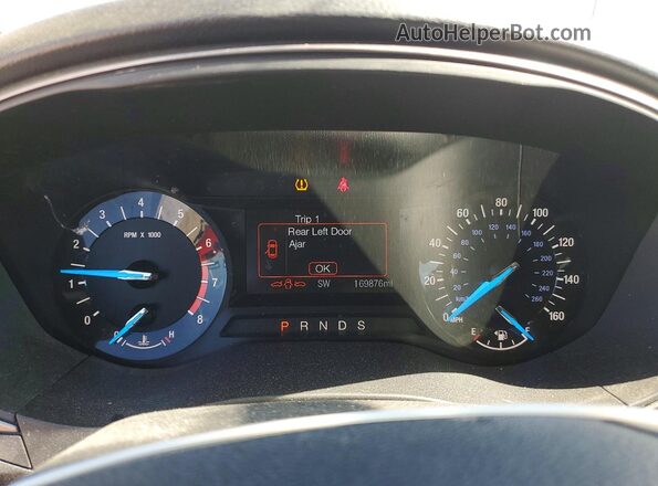 3FA6P0HD7HR364592 2017 FORD FUSION White Instrument cluster view