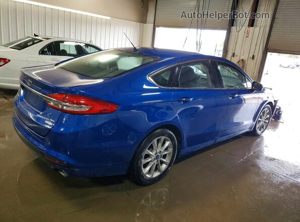 3FA6P0HD7HR366052 2017 FORD FUSION Blue Rear right
