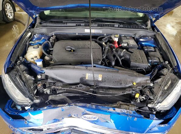 3FA6P0HD7HR366052 2017 FORD FUSION Blue Rear interior view