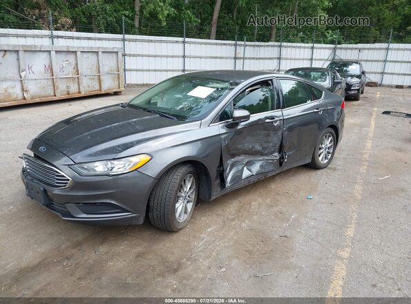 3FA6P0HD7HR376838 2017 FORD FUSION Серый Передняя левая четверть