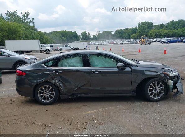 3FA6P0HD7HR376838 2017 FORD FUSION Серый Вид задней части салона