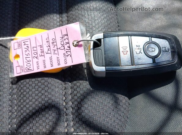 3FA6P0HD7HR376838 2017 FORD FUSION Серый Вид панели приборов