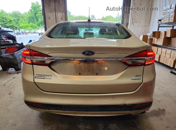 3FA6P0HD7HR391016 2017 FORD FUSION Золотой Вид сзади