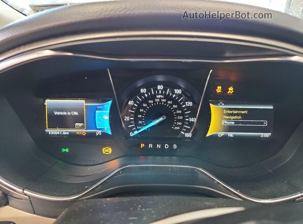 3FA6P0HD7HR391016 2017 FORD FUSION Золотой Вид щитка приборов